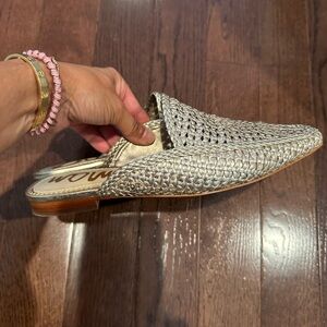 Sam Edelman Elva slides. Size 7.5 M on Gold